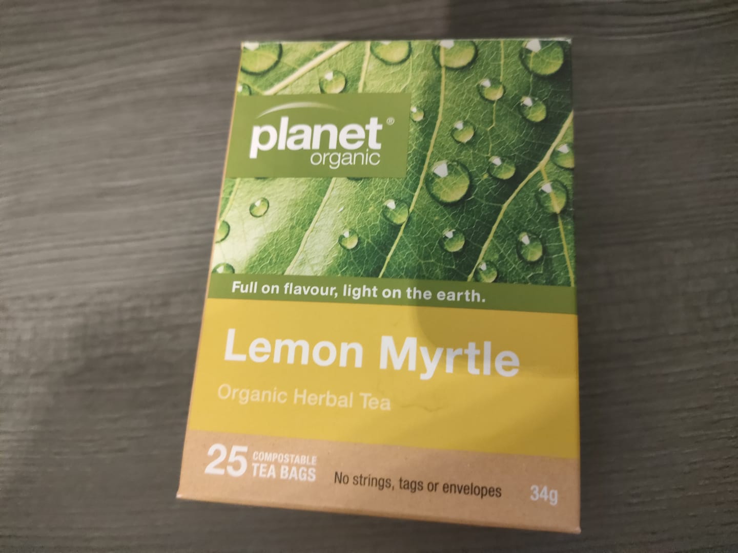 Customer photo review of Lemon Myrtle 25 Teabags - Certified Organic