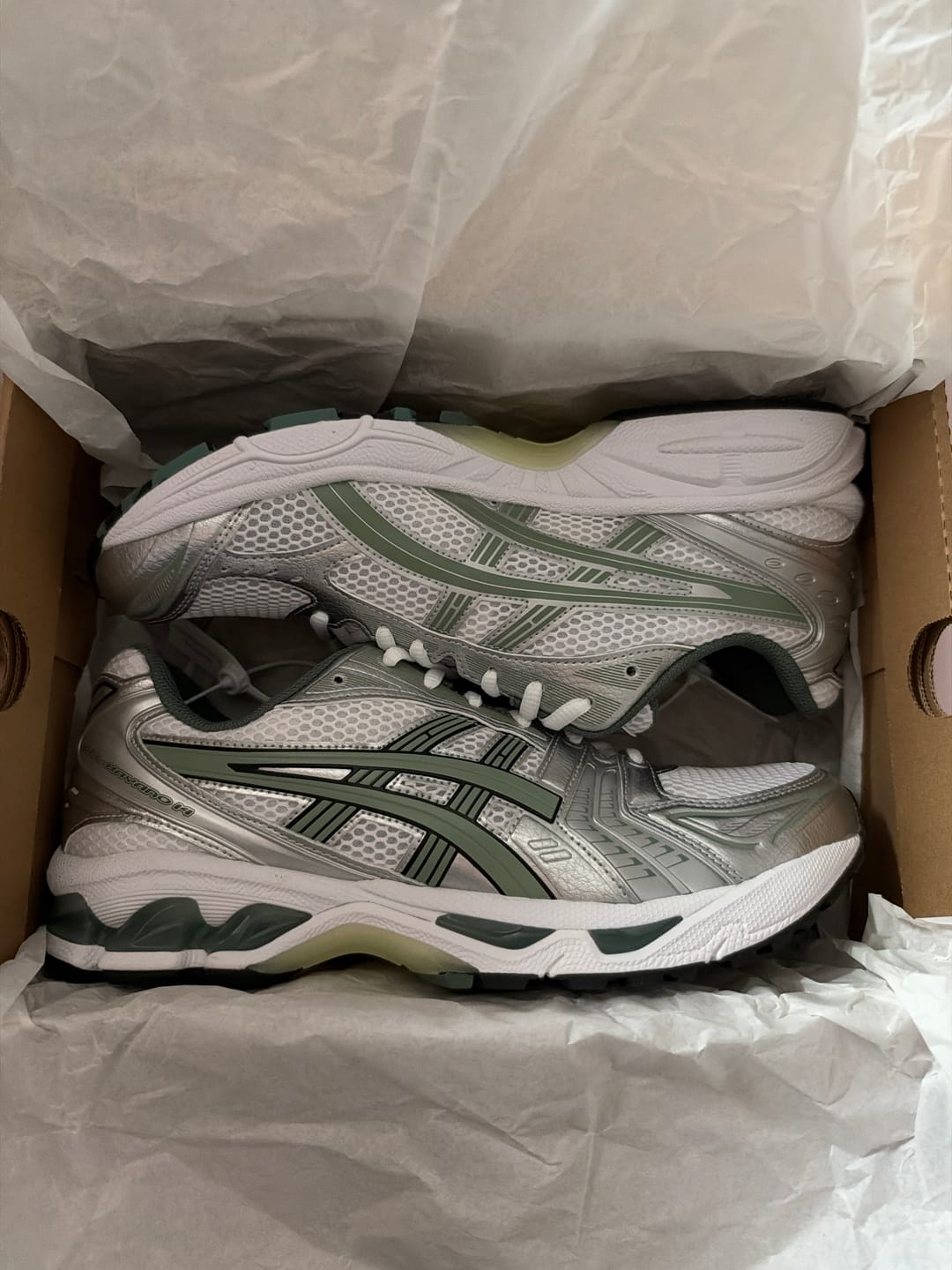 Customer photo review of ASICS Gel-Kayano 14 'White Slate Grey'