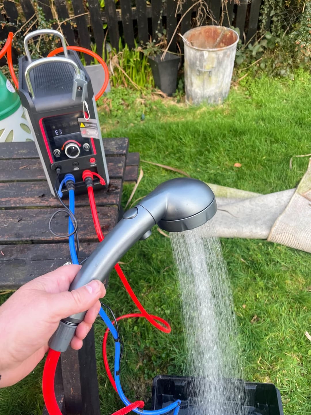Customer photo review of Nano 3 Portable Gas Water Heater 3L/min Instant Outdoor Camping Shower
