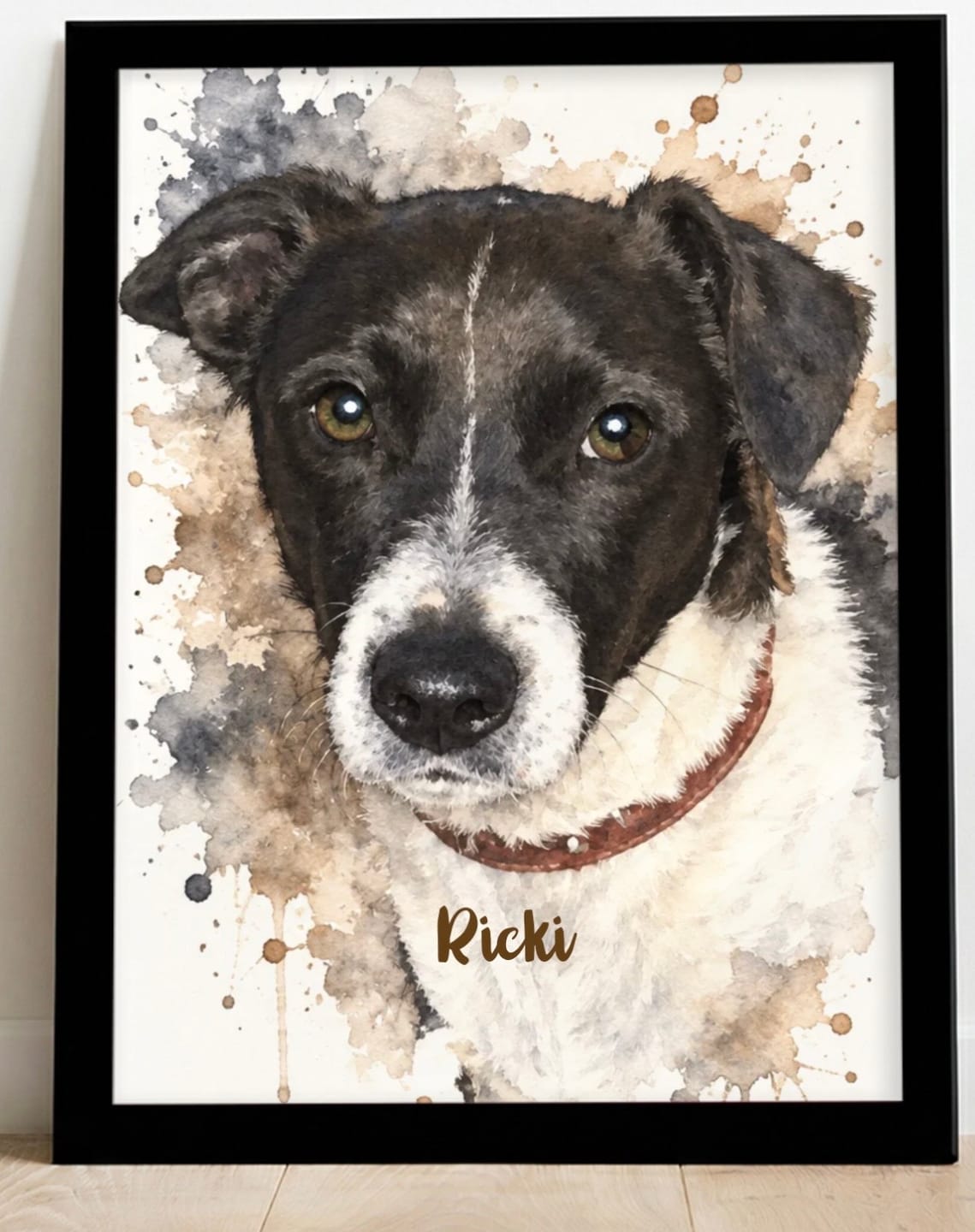 Customer photo review of Personalised Poster - Watercolour Realistic Portrait