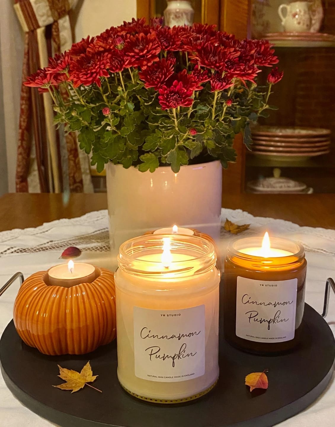 Customer photo review of Cinnamon Pumpkin Candle
