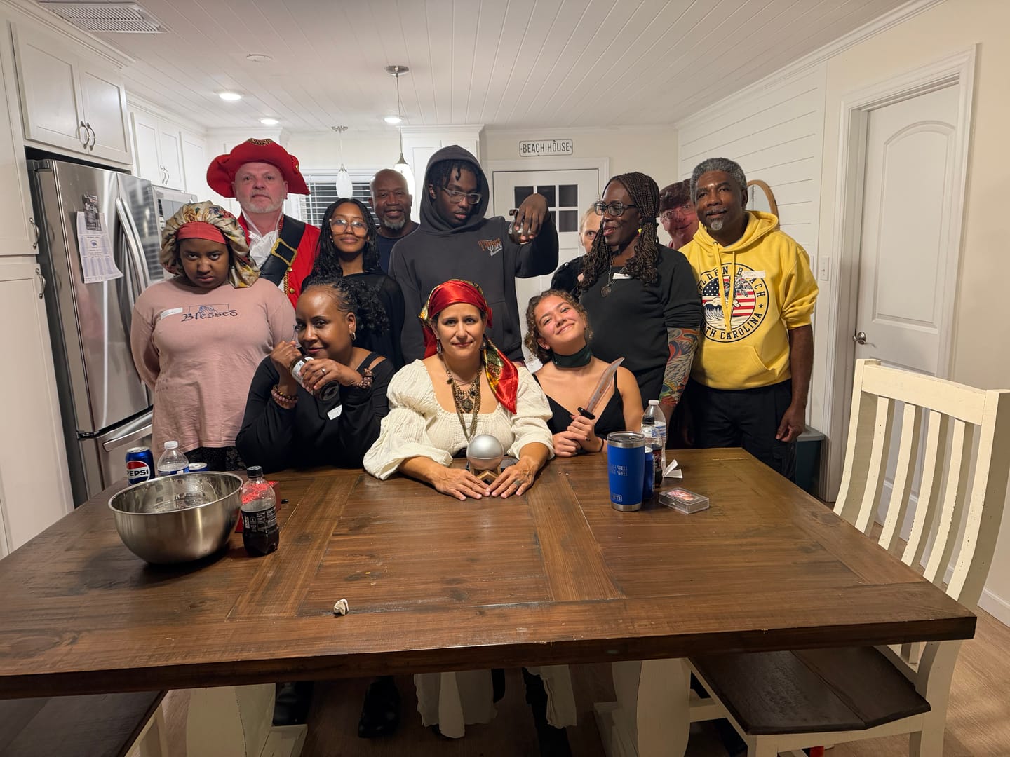Customer photo review of Pirate Murder Mystery Host Your Own Game Kit