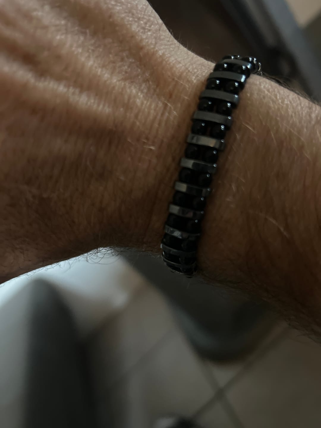 Customer photo review of Obsidian Armband - Eiserner Schutz