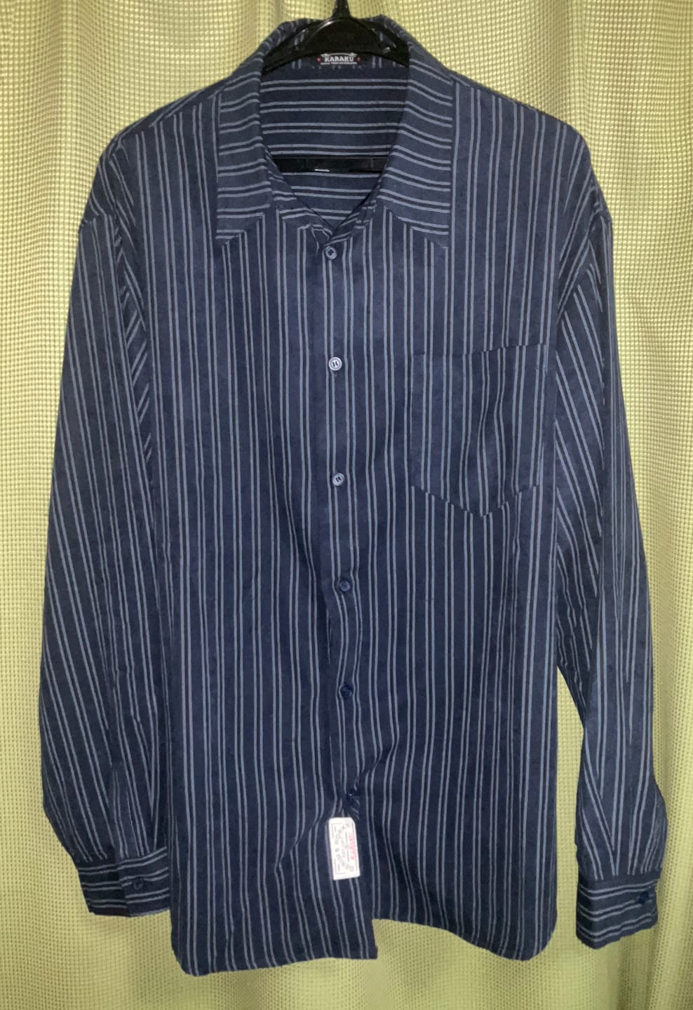 Customer photo review of Business&Casual　ダブルストライプ柄長袖ワークシャツ