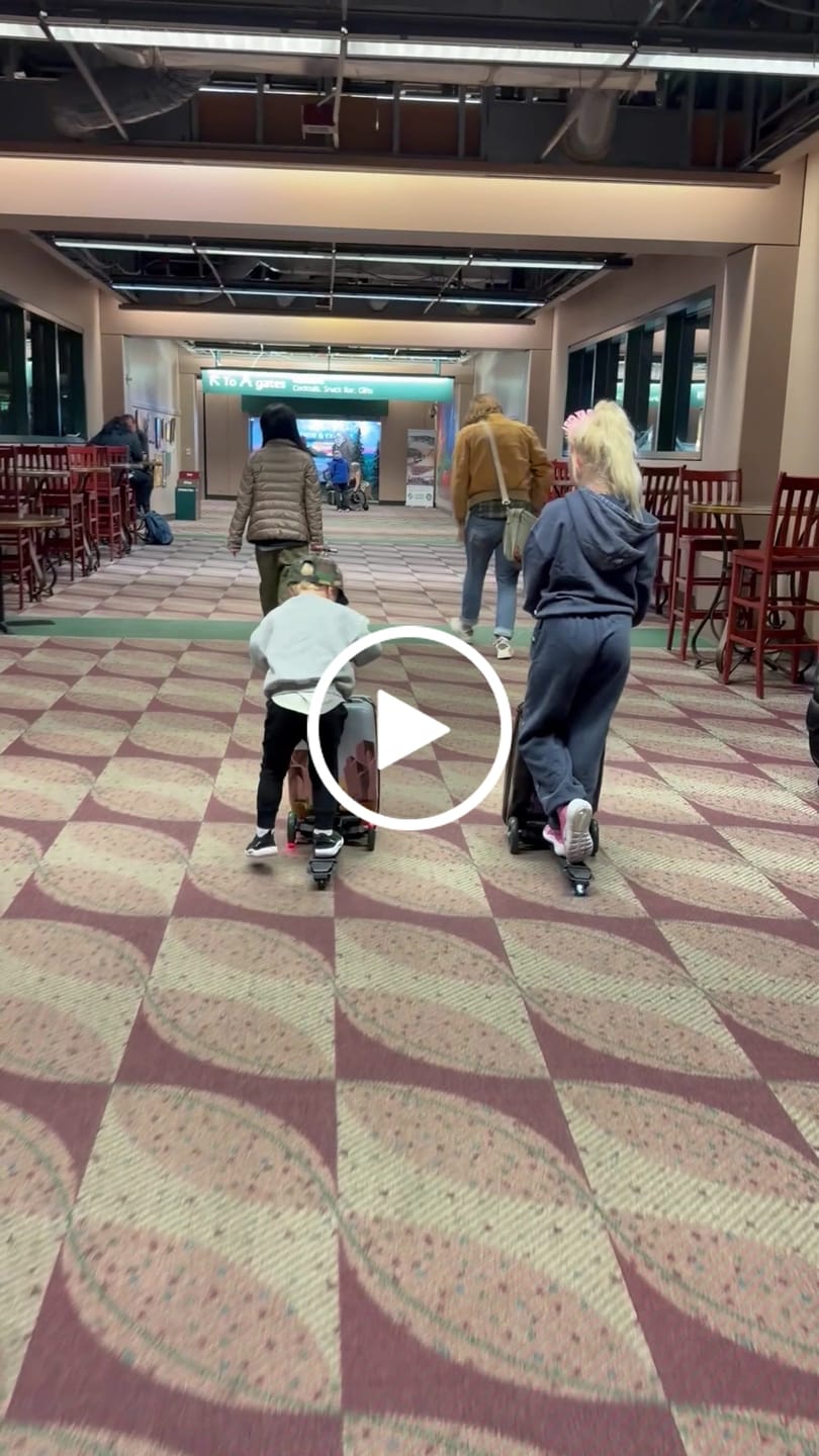 Customer video review of Monster Truck Detachable Scooter Luggage