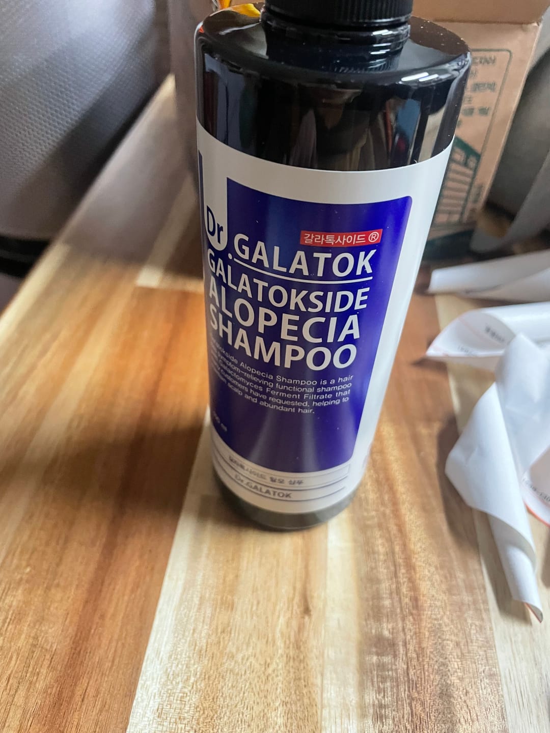 Customer photo review of Sidmool Galatokside Fragrance-Free Alopecia Shampoo 400ml