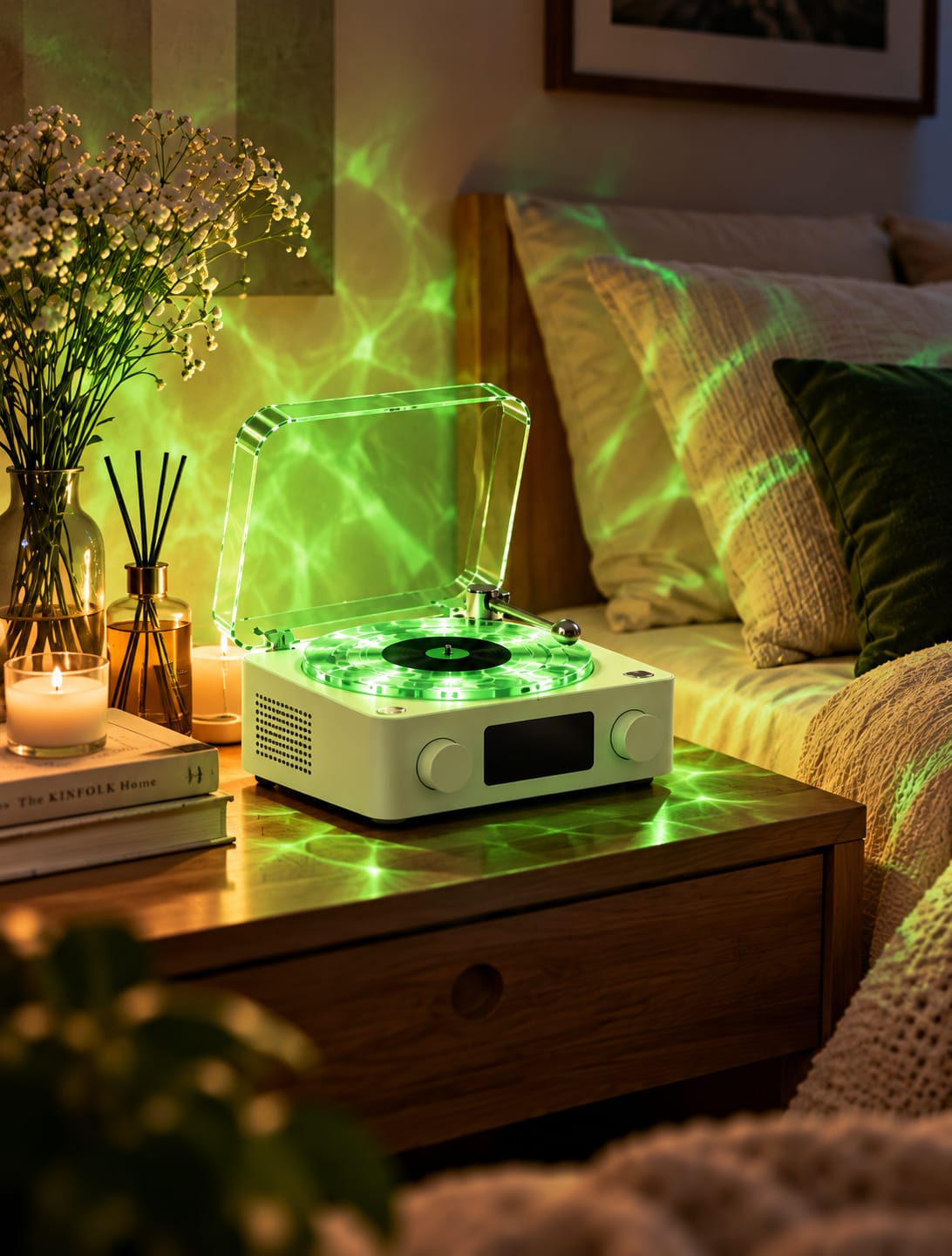 Customer photo review of GrooveGlow Vynora — Retro Bluetooth Speaker