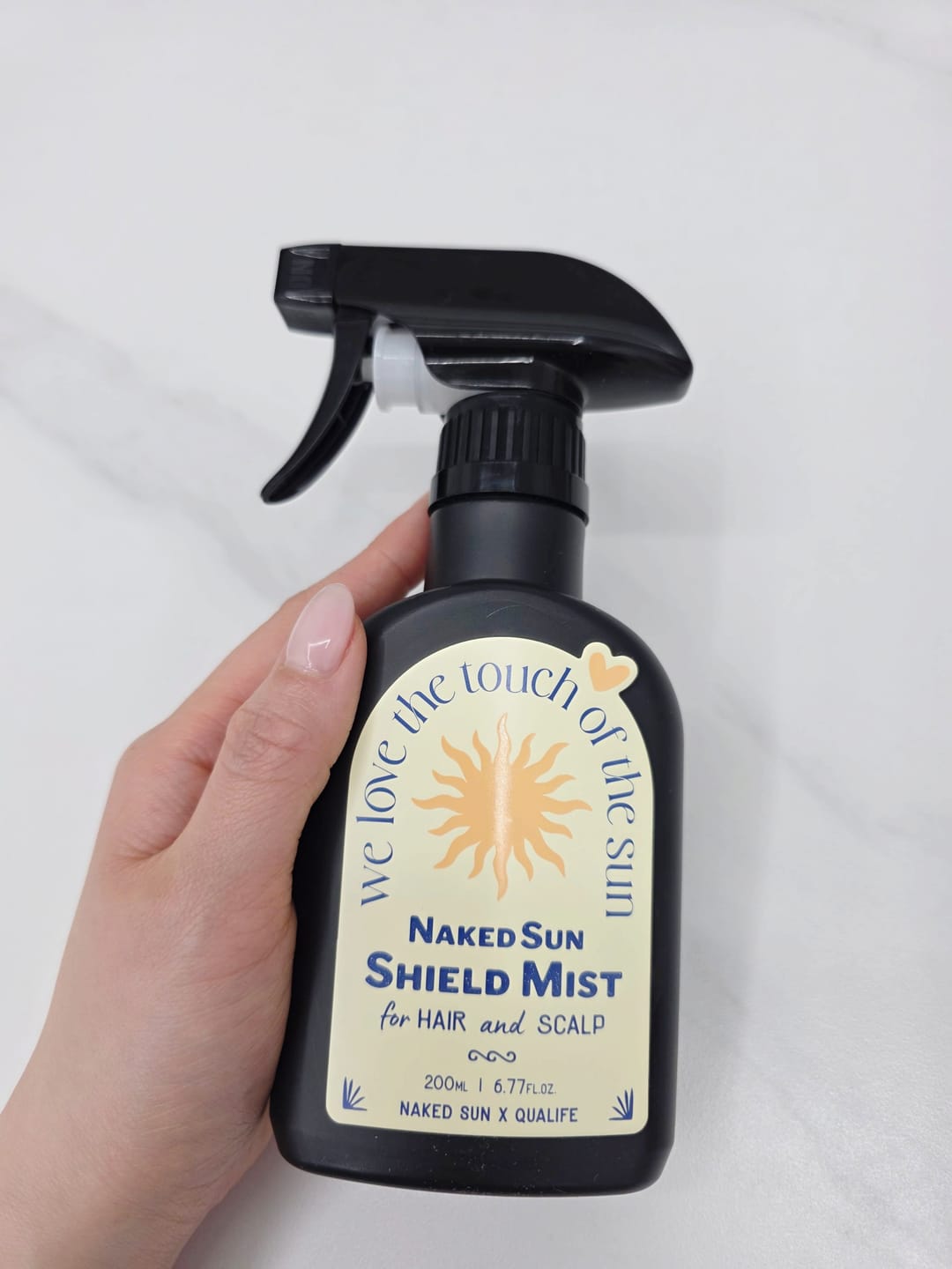 Customer photo review of Naked Sun Shield Mist for Hair and Scalp 200ml