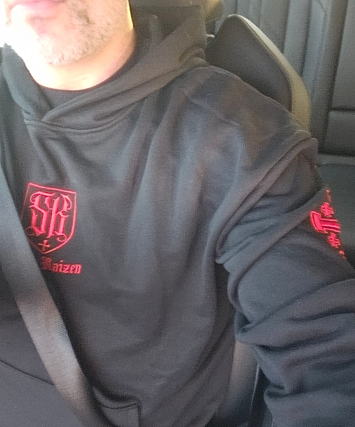 Customer photo review of Soldier Embroidery Hoodie