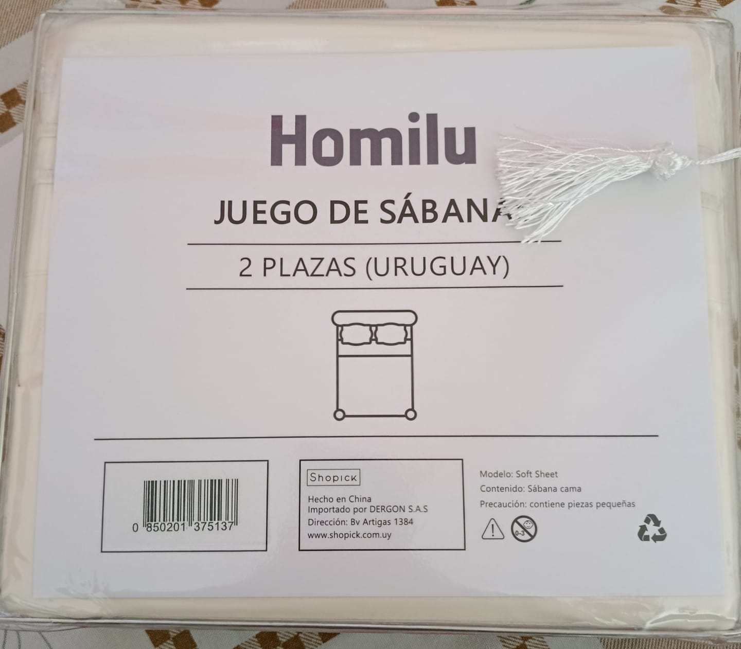 Customer photo review of Juego Sábanas Ultrasuaves +2 Fundas Almohada 2 Plazas