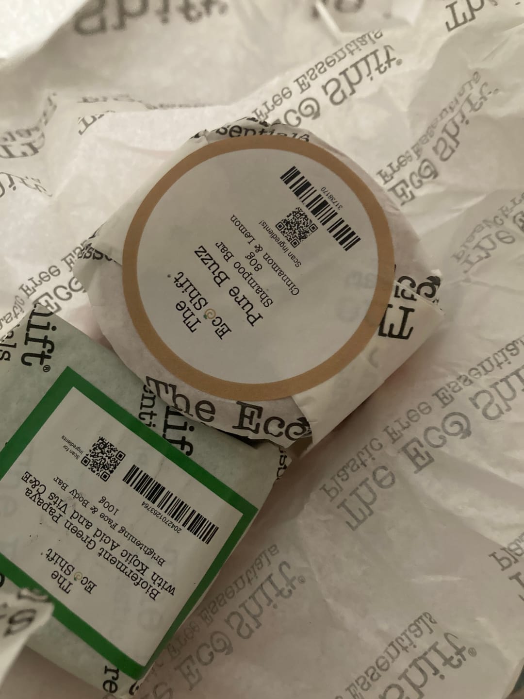 Customer photo review of Dandruff Control & Scalp Care Pure Buzz Shampoo Bar Cinnamon & Lemon