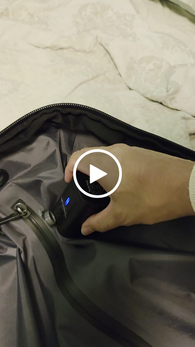 Customer video review of Portable Air Pump