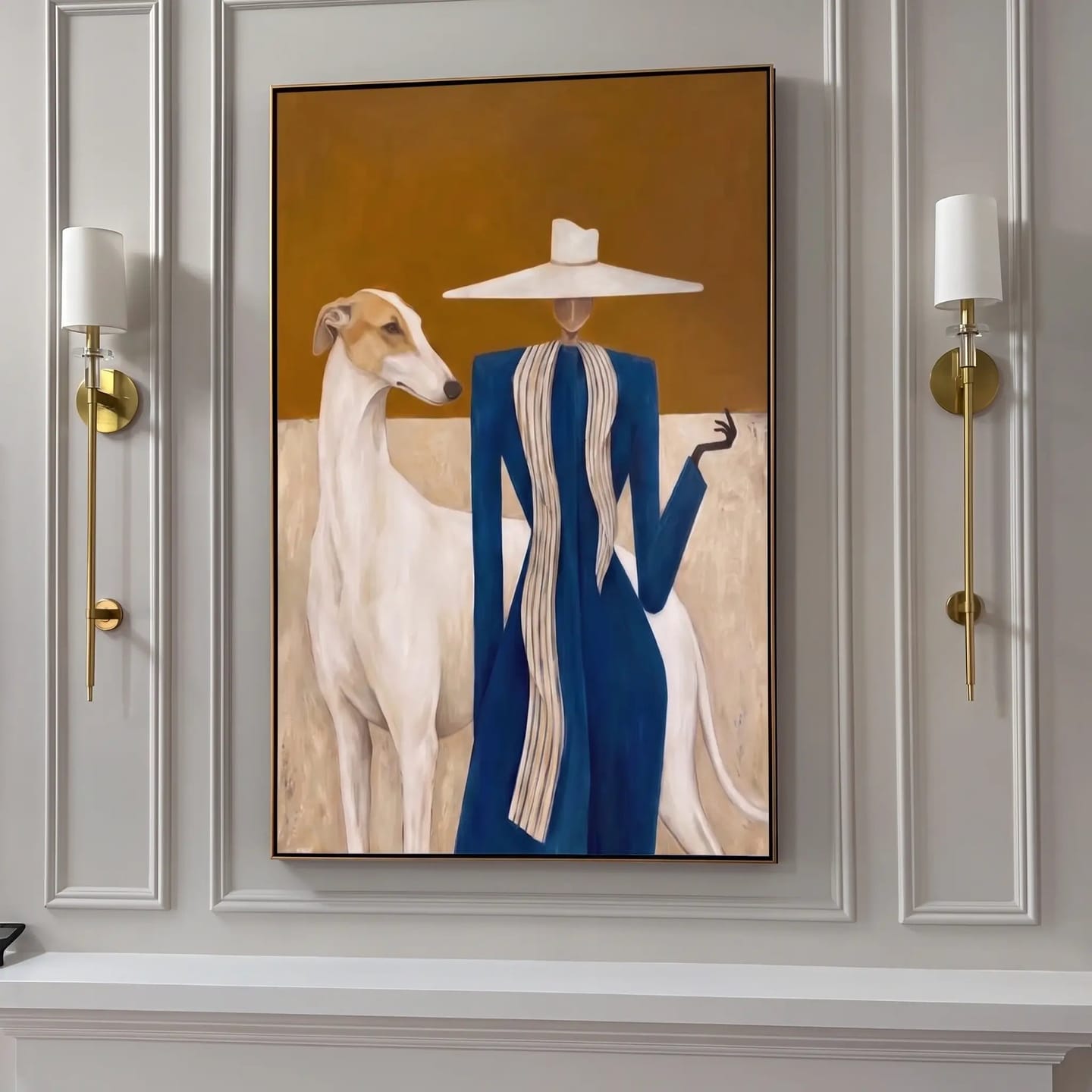 Customer photo review of Portrait Art Rider's Quiet Pause #PR288
