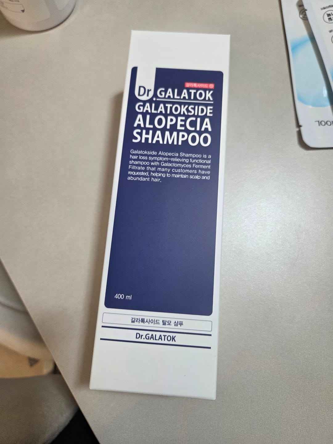 Customer photo review of Sidmool Galatokside Fragrance-Free Alopecia Shampoo 400ml