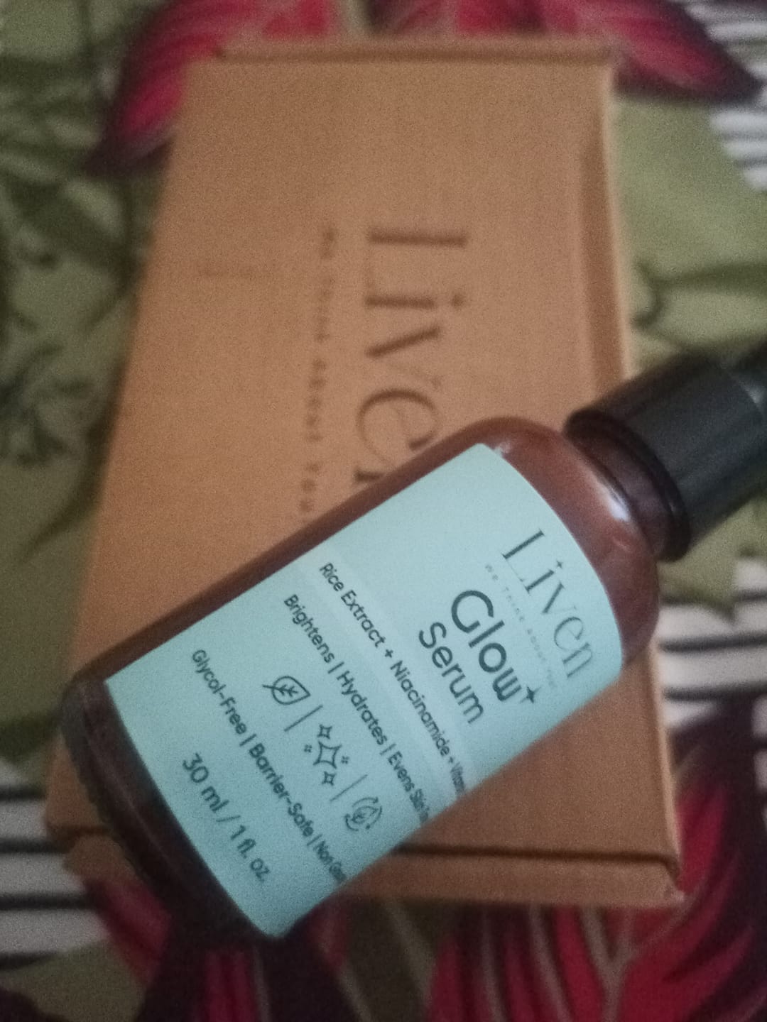 Customer photo review of Glow Serum (30ml)