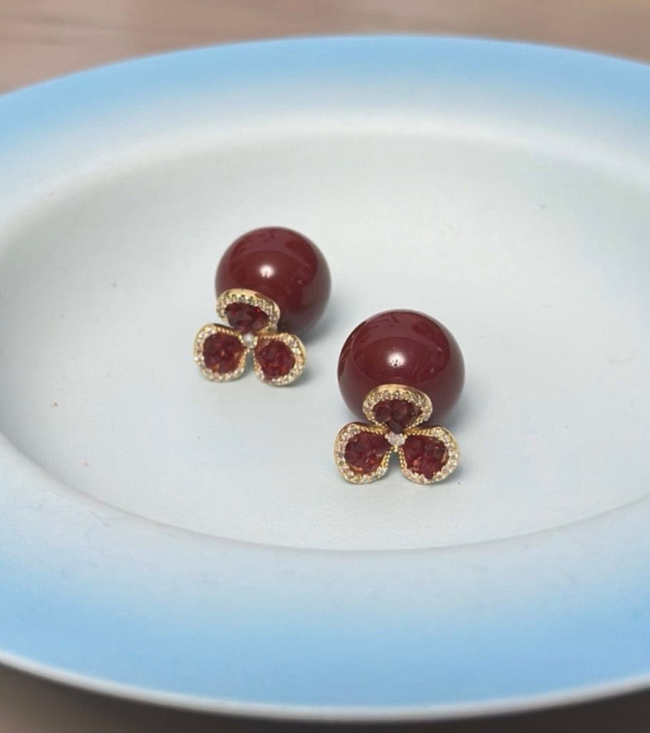 Customer photo review of Emilia Earrings