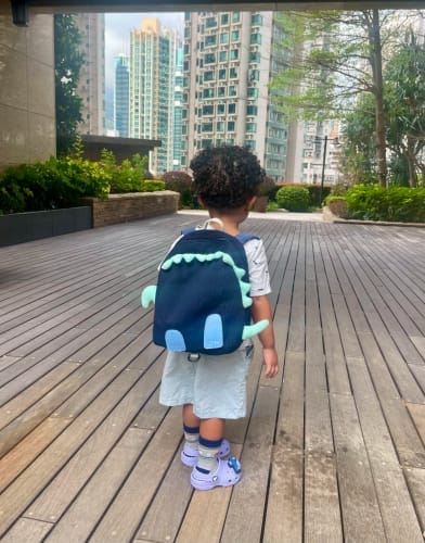 Customer photo review of Bronty The Dino Toddler Backpack
