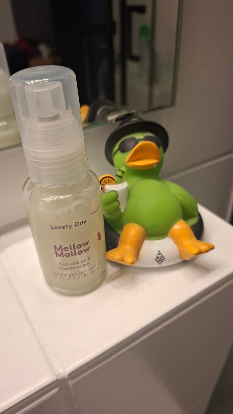 Customer photo review of Mellow Mallow - Beruhigender Nektar mit Marshmallow, Panthenol und Probiotikum
