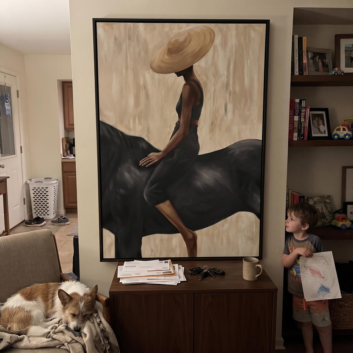 Customer photo review of Vintage Americana Art | Silent Ascent
