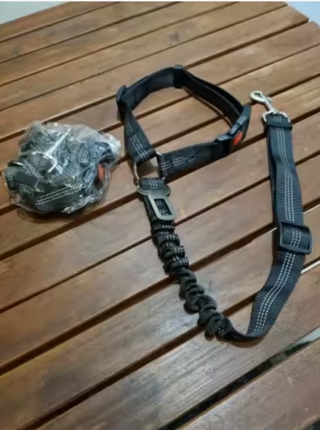 Customer photo review of Cinturón de seguridad para perros