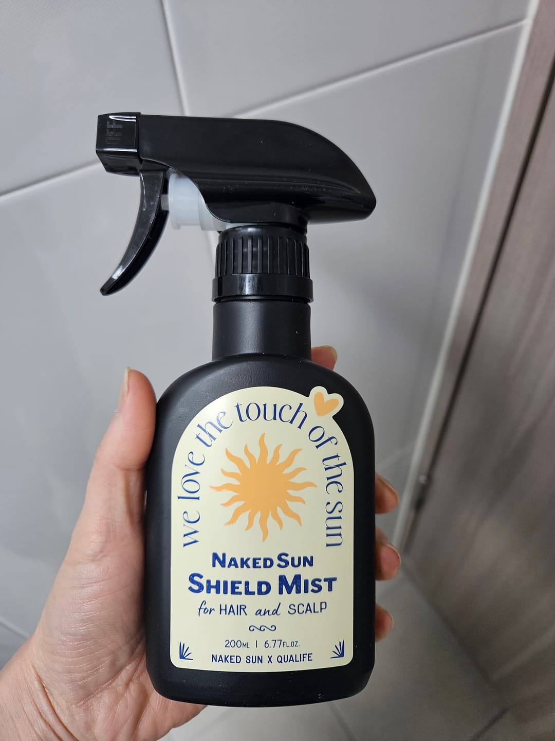 Customer photo review of Naked Sun Shield Mist for Hair and Scalp 200ml