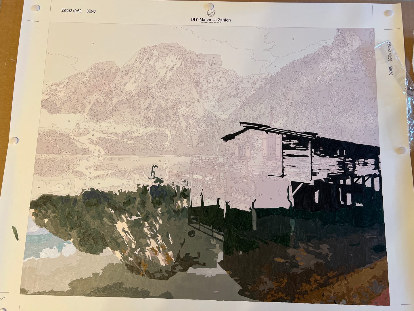 Customer photo review of Malen nach Zahlen - Pragser Wildsee in Dolomiten-Italien (Südtirol)