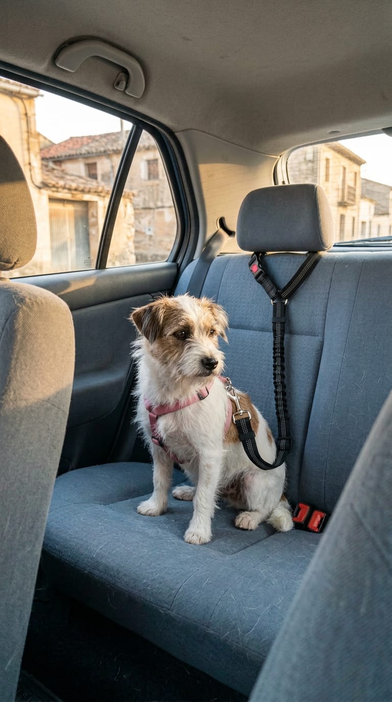 Customer photo review of Cinturón de seguridad para perros