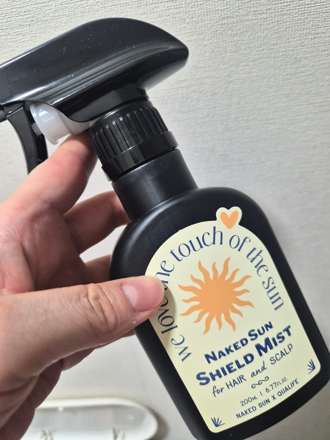 Customer photo review of Naked Sun Shield Mist for Hair and Scalp 200ml