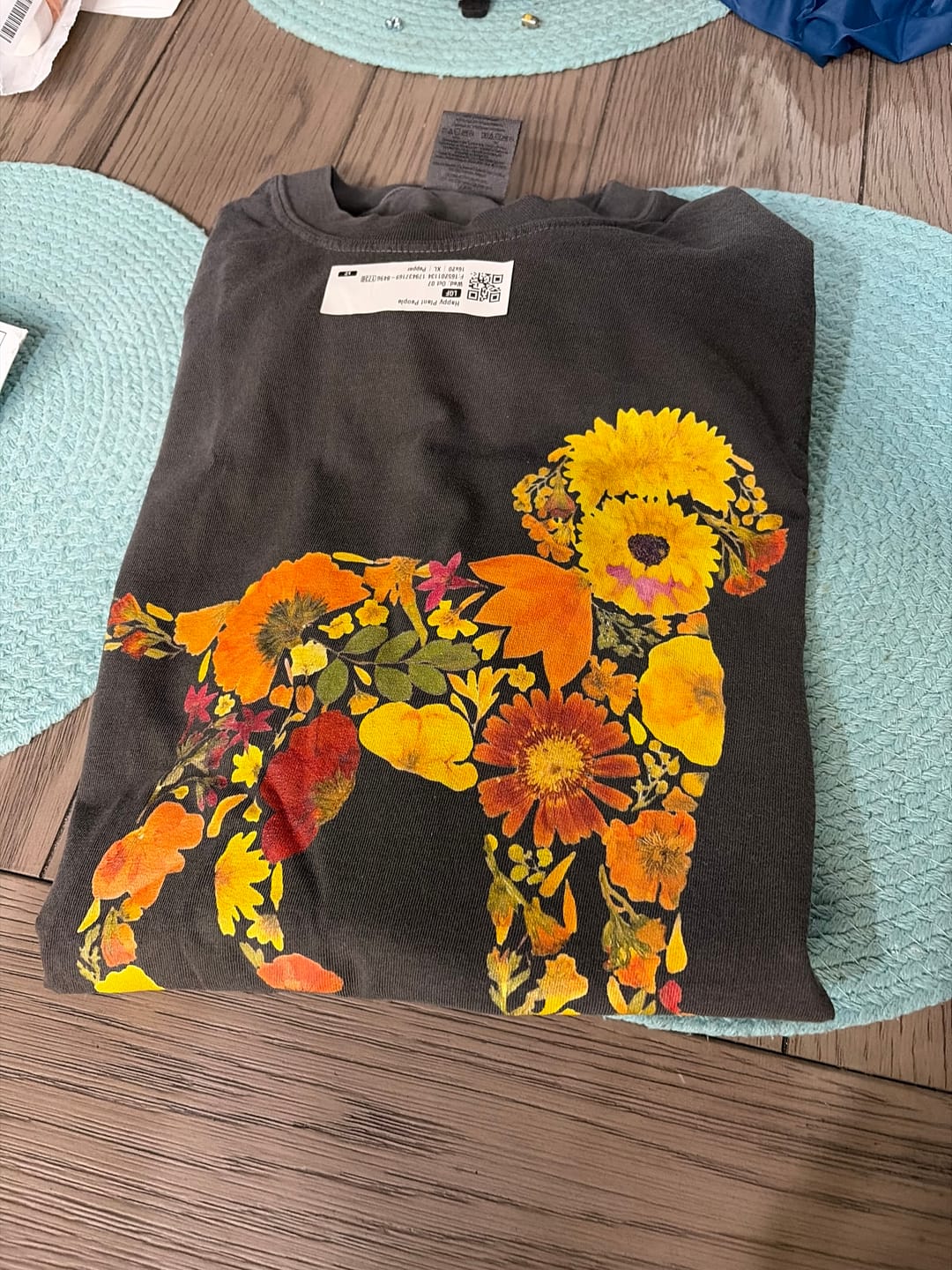 Customer photo review of Wildflower Goldendoodle T-Shirt