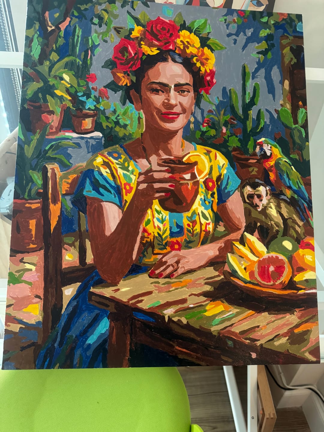 Customer photo review of Frida’s Garden Café (Paint by Numbers)