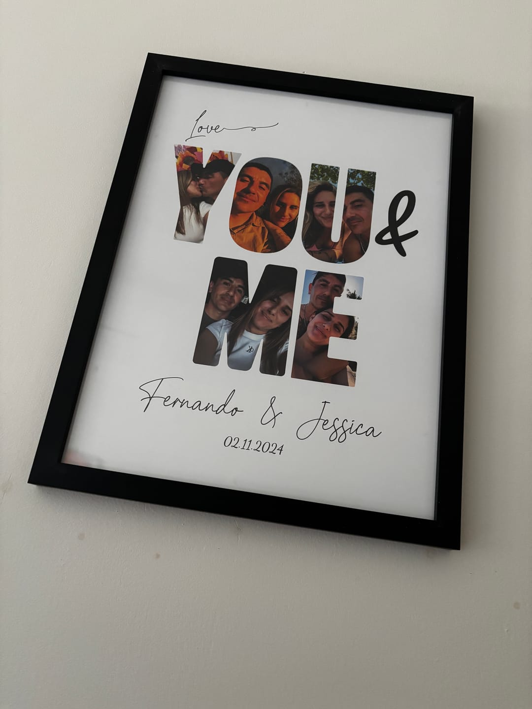 Customer photo review of You & Me - Personalized Poster