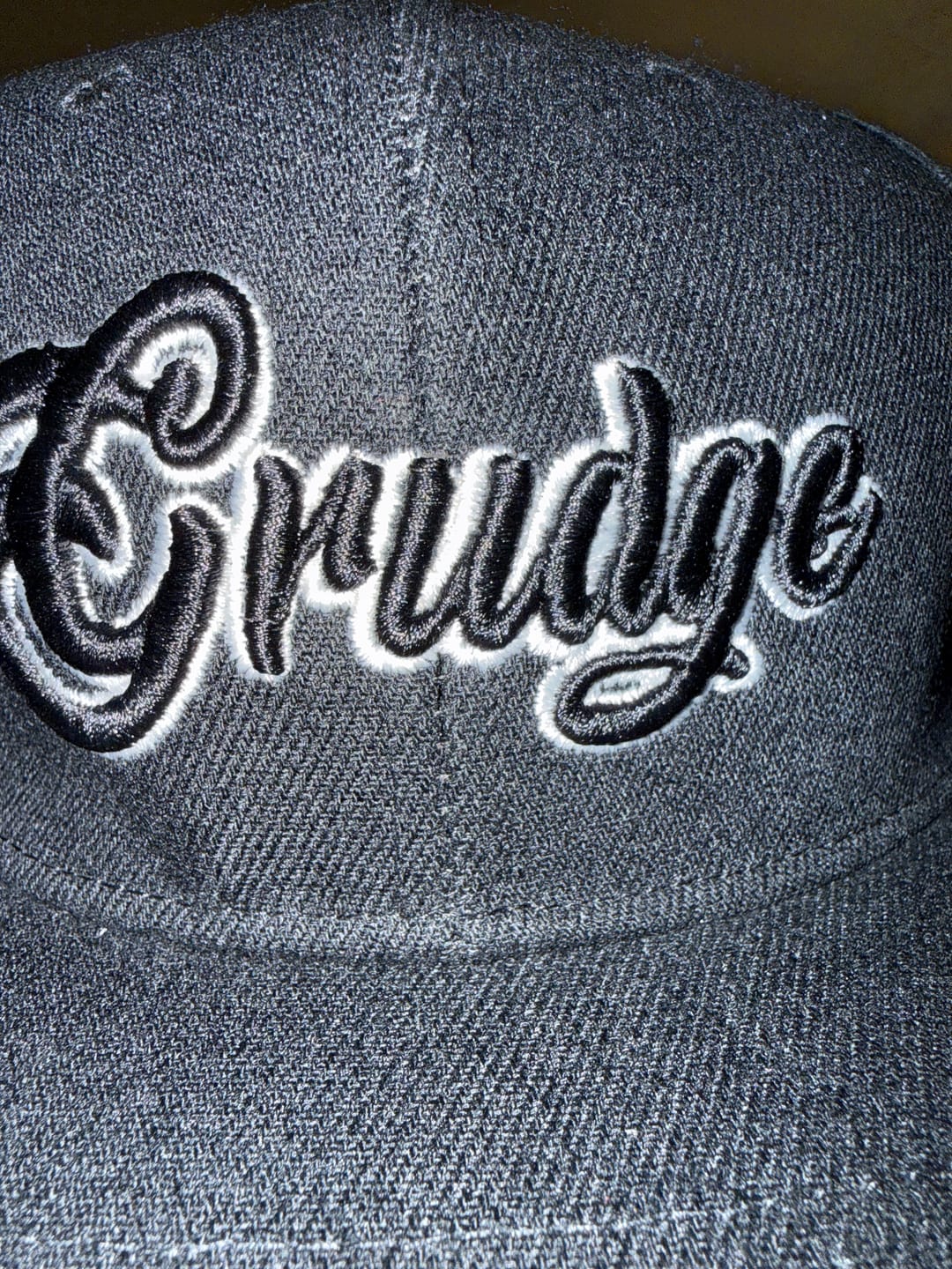 Customer photo review of Custom Black Black-White 3D Puff Embroidery Flat Embroidery Casual Sport Baseball Cap