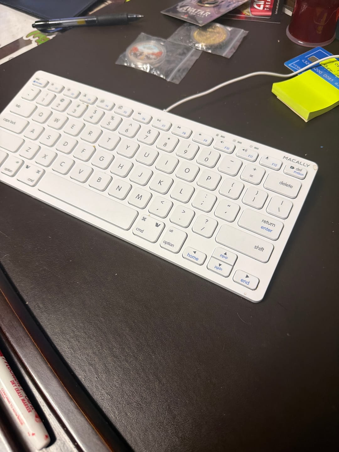 Customer photo review of Compact USB Wired Keyboard for Mac - White