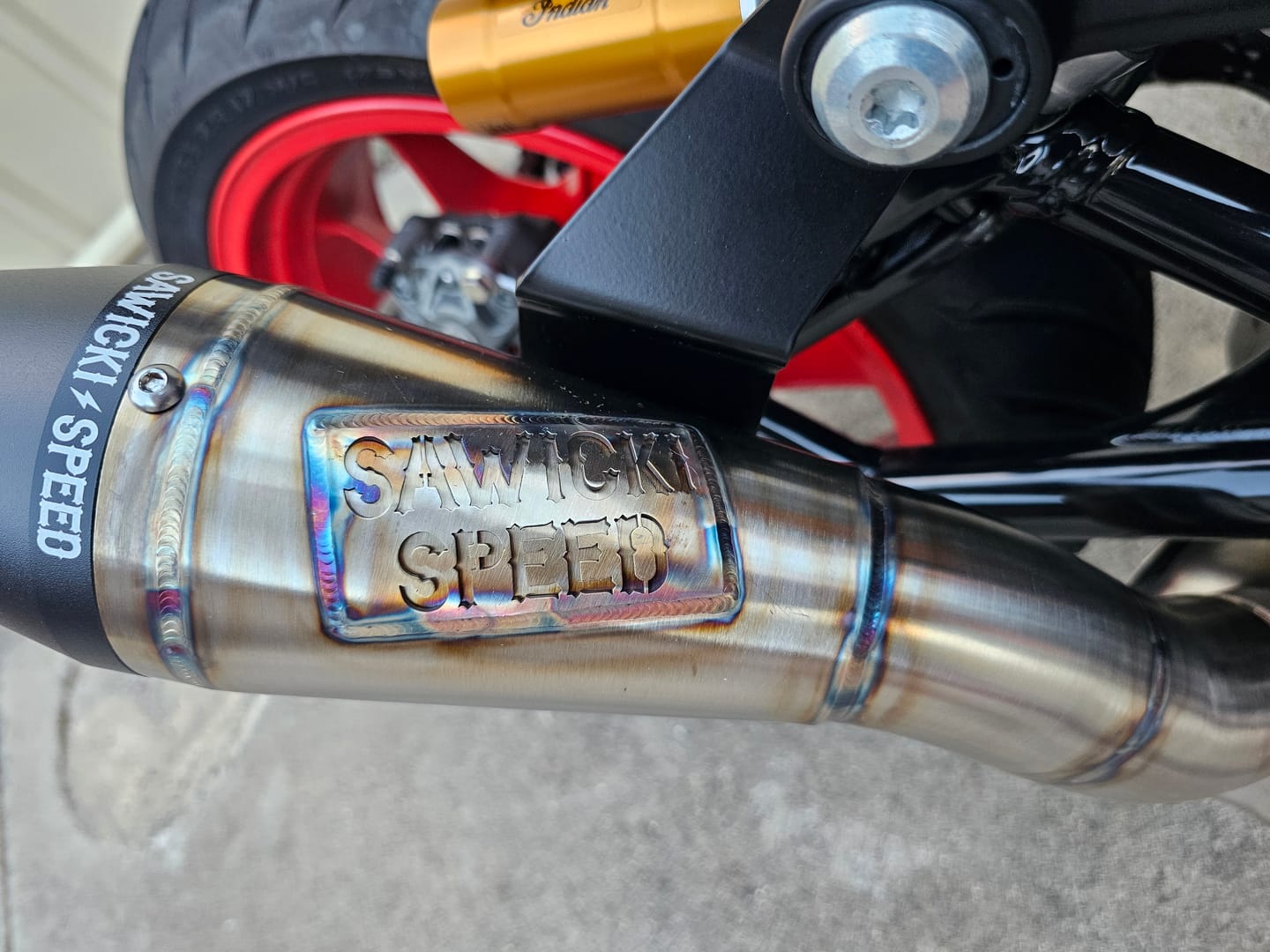 Customer photo review of Indian FTR 1200 Slip-On Exhaust