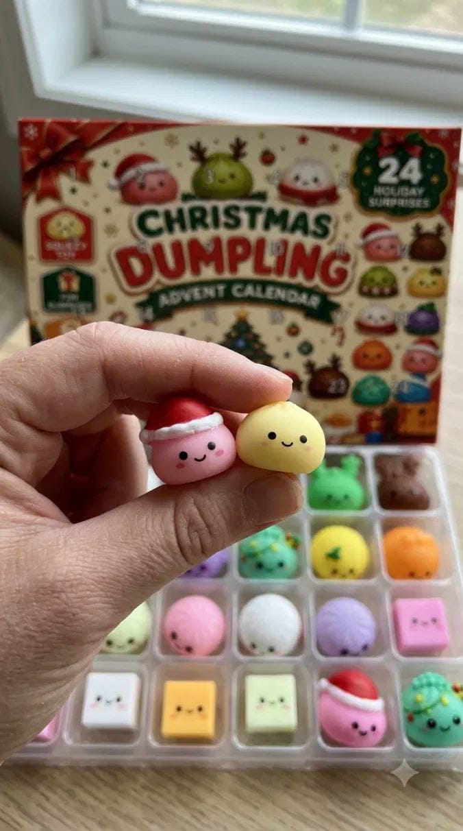 Customer photo review of Christmas Dumpling Advent Calendar - Personalized Christmas Gifts For Your Kids 2026