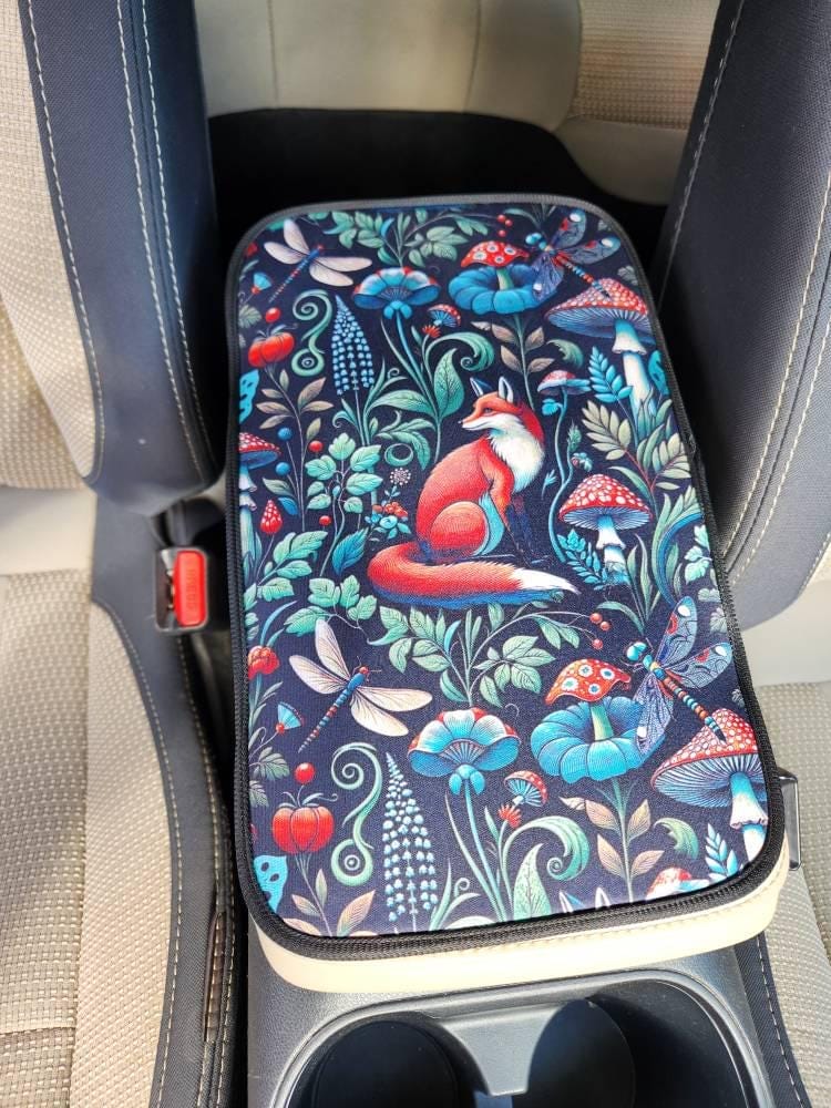 Customer photo review of Woodland Fox Car Console Cover