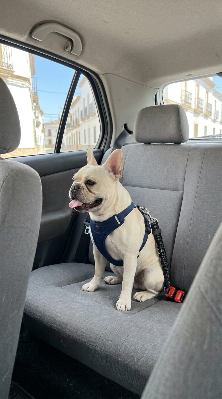 Customer photo review of Cinturón de seguridad para perros
