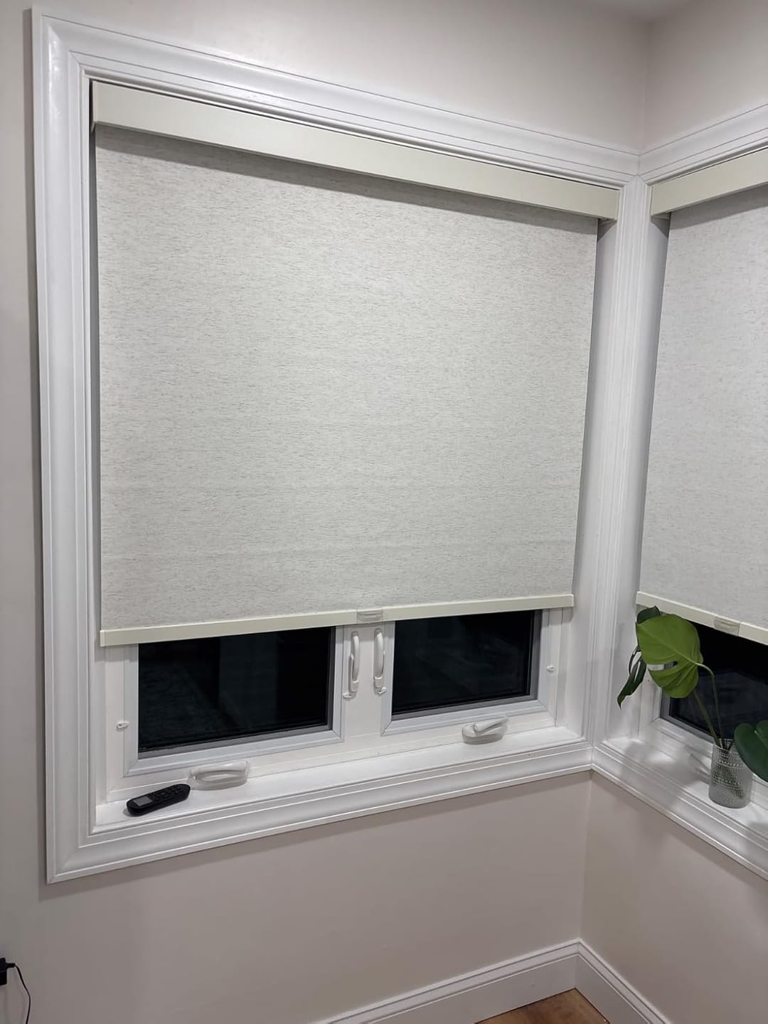 Customer photo review of Motorized Blackout Roller Shades