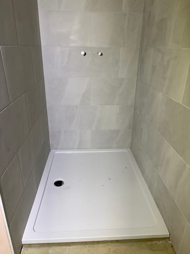 Customer photo review of 1200 x 1000 Rectangle Stone Shower Tray