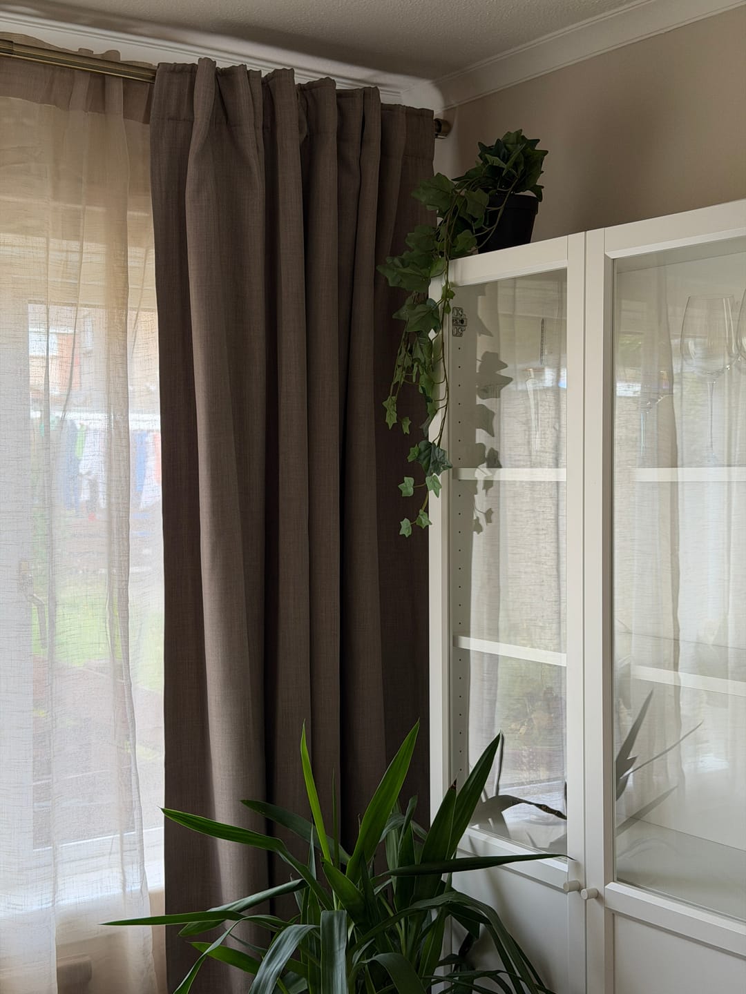 Customer photo review of Zoe Linen Look Soft Custom Curtain