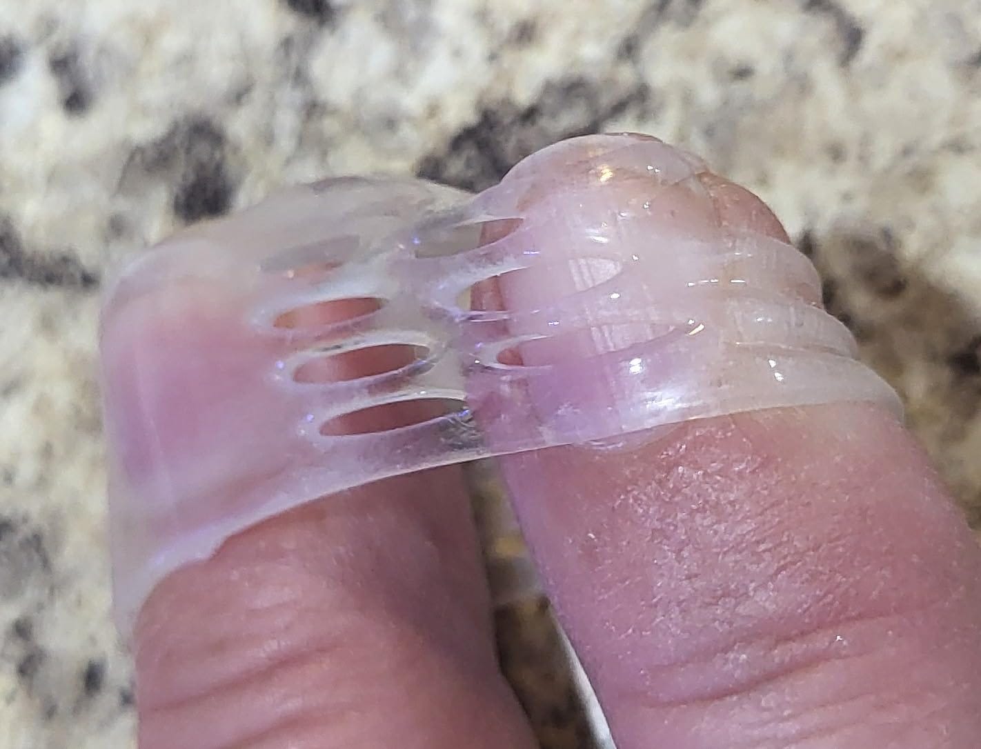 Customer photo review of ANTI-CHAFE TOE SLEEVES