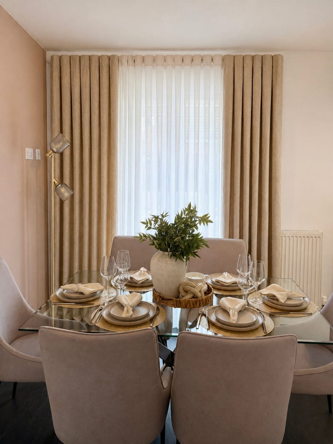 Customer photo review of Ambient Jacquard Custom Curtain