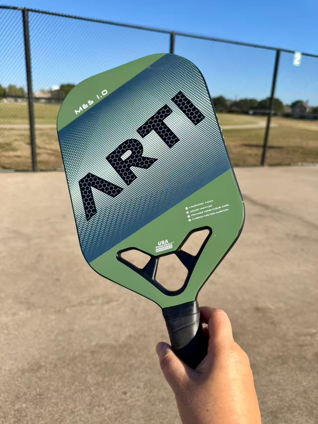 Customer photo review of ARTI 14mm T700 Carbon Fiber "MASTERY ELITE 1.0" Pickleball Paddle - USA Pickleball Approved