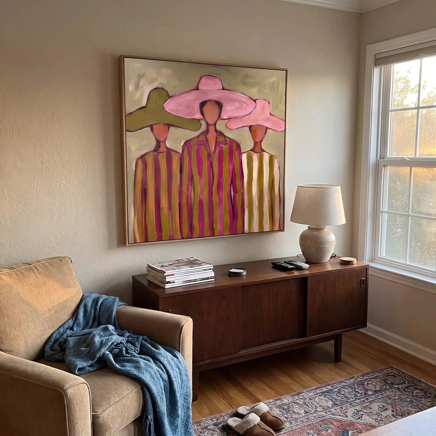 Customer photo review of Portrait Art Women Beneath Broad Brims #PR417