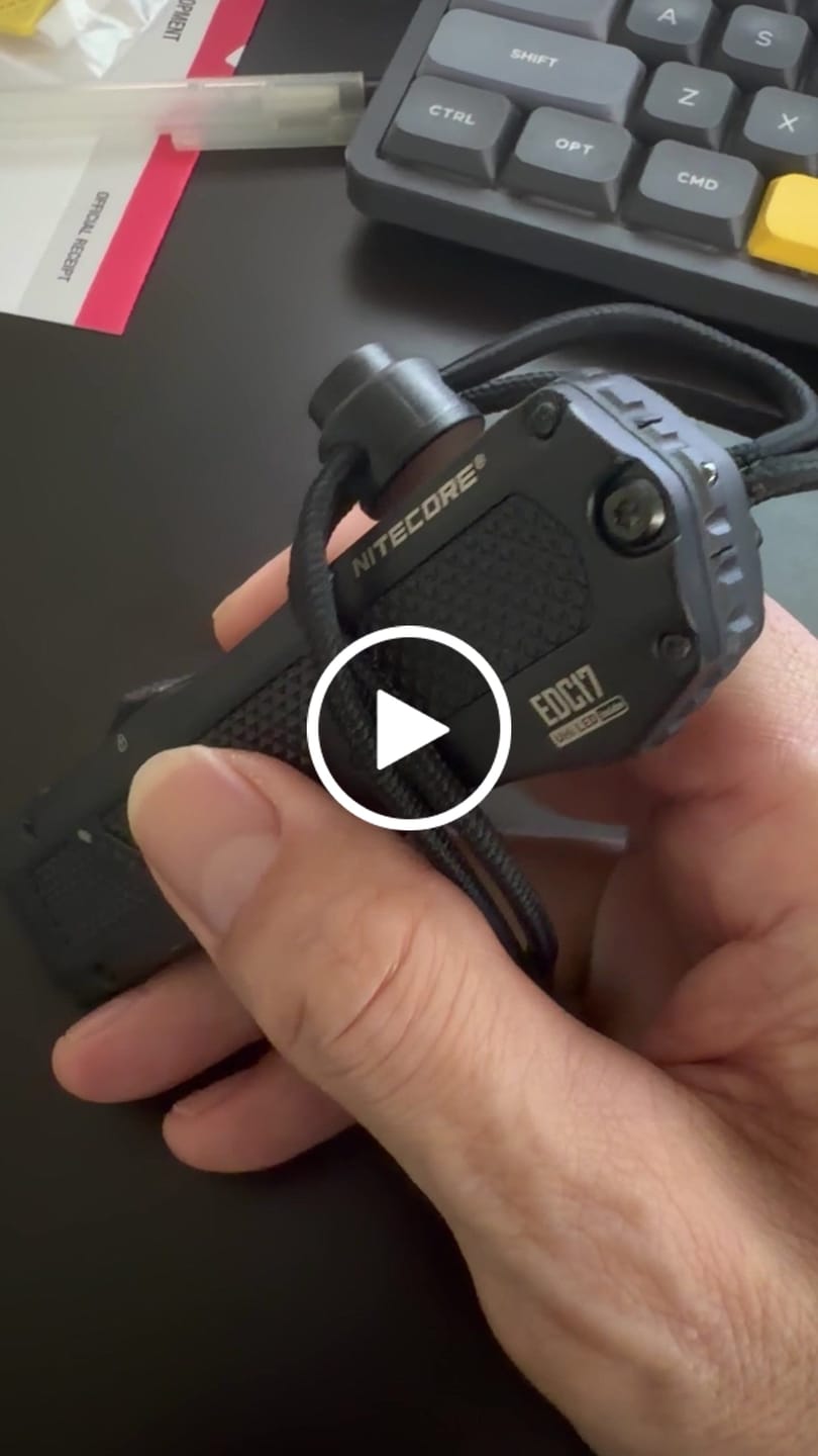 Customer video review of EDC17 - 1500 lumens (UV+Green Laser)