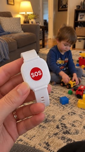 Customer photo review of SOS Alert Wristband