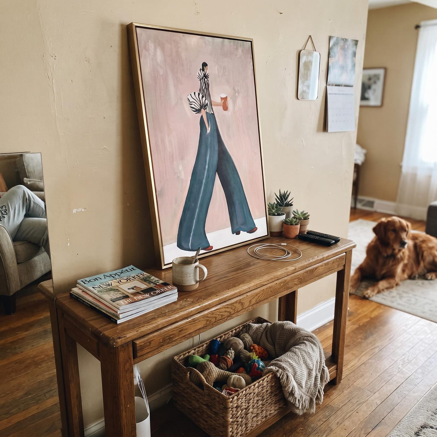 Customer photo review of Contemporary Luxe Art | Stylish Walking Lady Contemporary Luxe Wall Art
