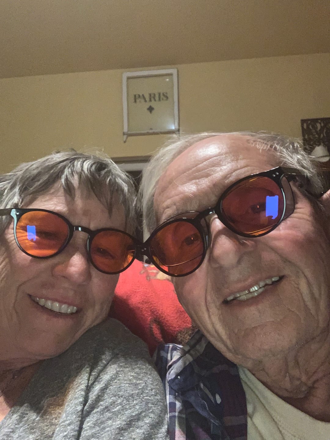 Customer photo review of MelanoSleep Blue Blockers