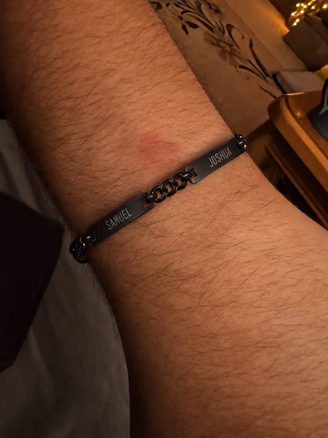 Customer photo review of For Him | Custom Name Bar Bracelet