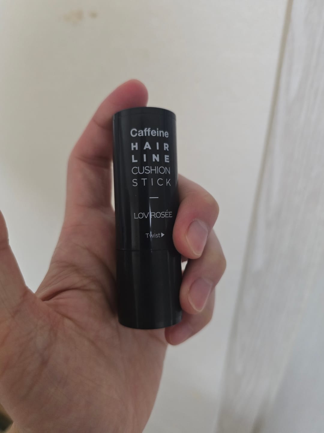 Customer photo review of LOV ROSÉE Caffeine Hairline Cushion Stick 3g